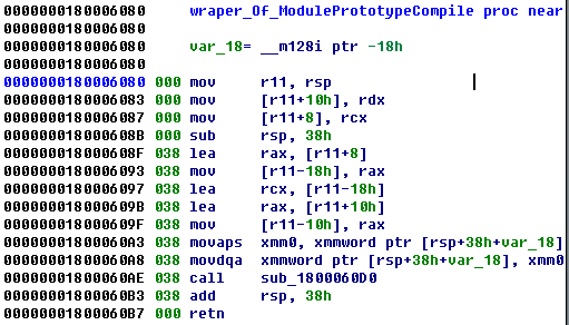 wrapper of ModulePrototypeCompile